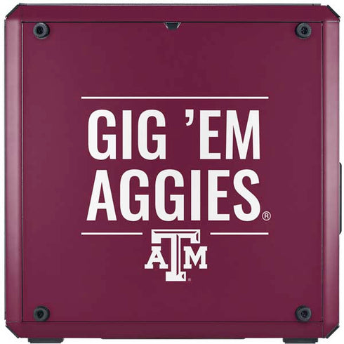 Texas A&M University Gig Em Aggies Cooler Master MasterBox Q300L Mini Tower Skin