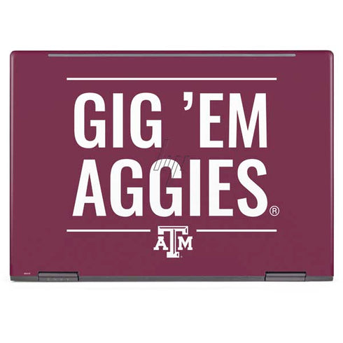 Texas A&M University Gig Em Aggies HP Envy Skin