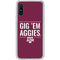 Texas A&M University Gig Em Aggies Galaxy A10e Clear Case