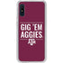 Texas A&M University Gig Em Aggies Galaxy A10e Clear Case