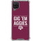 Texas A&M University Gig Em Aggies Galaxy A12 Clear Case