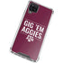 Texas A&M University Gig Em Aggies Galaxy A12 Clear Case