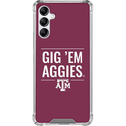 Texas A&M University Gig Em Aggies Galaxy A14 5G Clear Case
