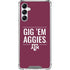 Texas A&M University Gig Em Aggies Galaxy A14 5G Clear Case