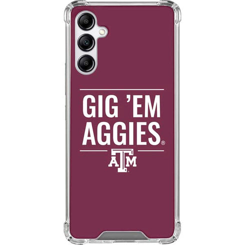 Texas A&M University Gig Em Aggies Galaxy A15 5G Clear Case