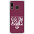 Texas A&M University Gig Em Aggies Galaxy A20 Clear Case