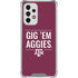 Texas A&M University Gig Em Aggies Galaxy A53 5G Clear Case