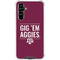 Texas A&M University Gig Em Aggies Galaxy A54 5G Clear Case
