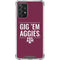 Texas A&M University Gig Em Aggies Galaxy A72 5G Clear Case