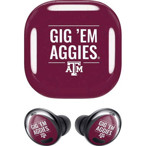 Texas A&M University Gig Em Aggies Galaxy Buds Pro Skin