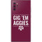 Texas A&M University Gig Em Aggies Galaxy Note 10 Plus Skin