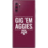 Texas A&M University Gig Em Aggies Galaxy Note 10 Plus Skin
