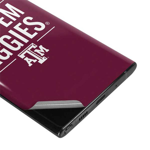 Texas A&M University Gig Em Aggies Galaxy Note 10 Plus Skin