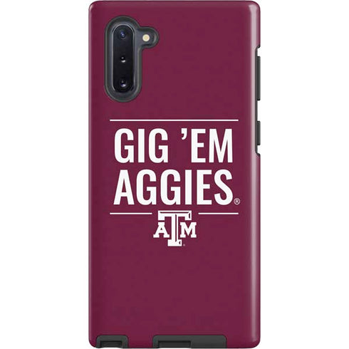 Texas A&M University Gig Em Aggies Galaxy Note 10 Pro Case