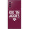 Texas A&M University Gig Em Aggies Galaxy Note 10 Skin