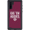 Texas A&M University Gig Em Aggies Galaxy Note 10 Waterproof Case