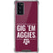Texas A&M University Gig Em Aggies Galaxy Note20 5G Clear Case
