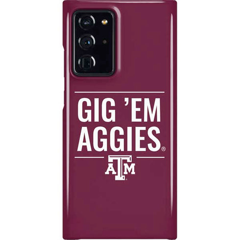 Texas A&M University Gig Em Aggies Galaxy Note20 Ultra 5G Lite Case