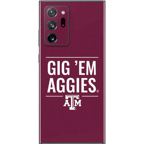 Texas A&M University Gig Em Aggies Galaxy Note20 Ultra 5G Skin
