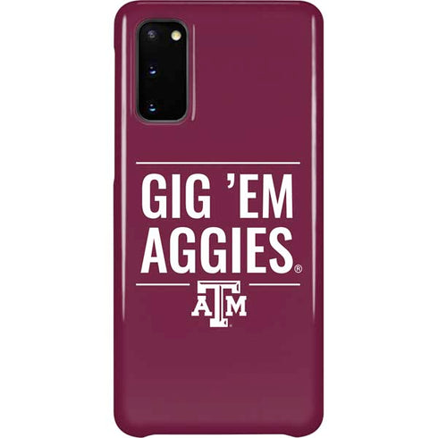 Texas A&M University Gig Em Aggies Galaxy S20 Lite Case