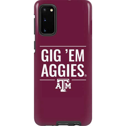 Texas A&M University Gig Em Aggies Galaxy S20 Pro Case