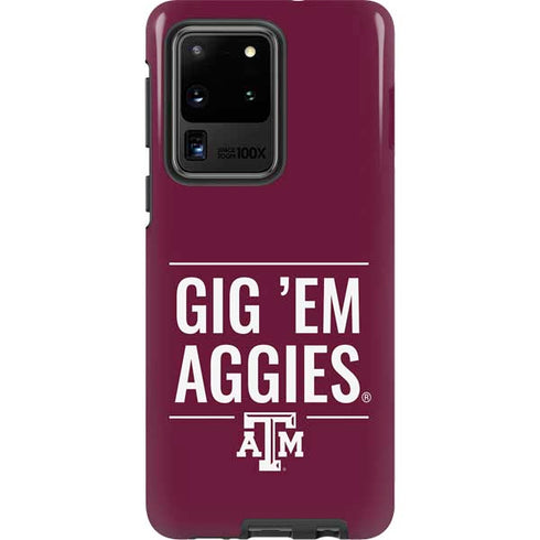 Texas A&M University Gig Em Aggies Galaxy S20 Ultra 5G Pro Case