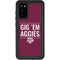 Texas A&M University Gig Em Aggies Galaxy S20 Waterproof Case