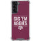 Texas A&M University Gig Em Aggies Galaxy S21 5G Clear Case