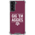 Texas A&M University Gig Em Aggies Galaxy S21 5G Clear Case