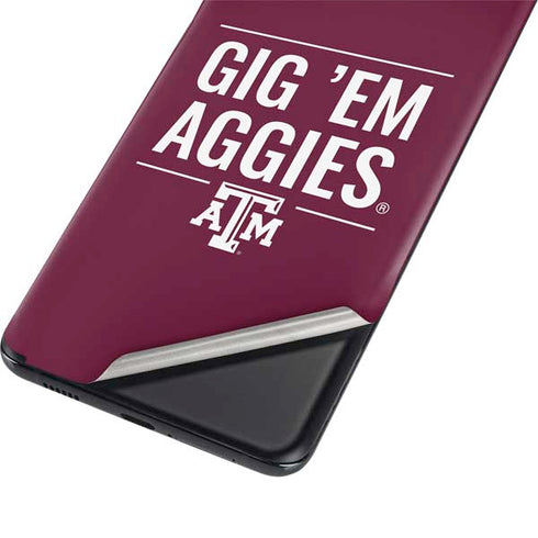 Texas A&M University Gig Em Aggies Galaxy S21 5G Skin