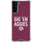 Texas A&M University Gig Em Aggies Galaxy S21 Plus 5G Clear Case