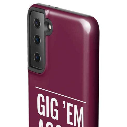 Texas A&M University Gig Em Aggies Galaxy S21 Plus 5G Pro Case