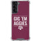 Texas A&M University Gig Em Aggies Galaxy S22 Clear Case