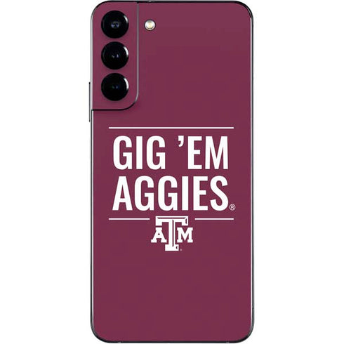 Texas A&M University Gig Em Aggies Galaxy S22 Plus Skin