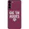 Texas A&M University Gig Em Aggies Galaxy S22 Plus Skin