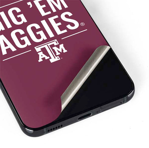 Texas A&M University Gig Em Aggies Galaxy S22 Plus Skin