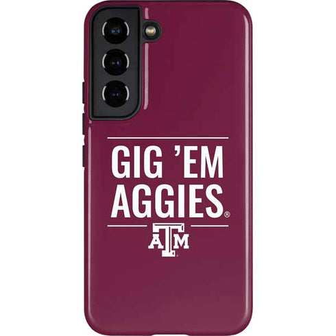 Texas A&M University Gig Em Aggies Galaxy S22 Pro Case