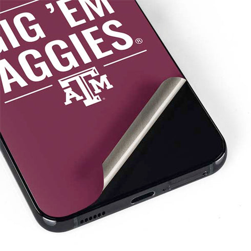 Texas A&M University Gig Em Aggies Galaxy S22 Skin