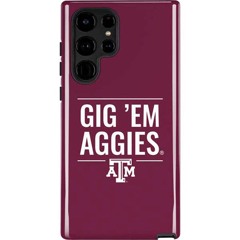 Texas A&M University Gig Em Aggies Galaxy S22 Ultra Pro Case