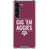 Texas A&M University Gig Em Aggies Galaxy S23 Clear Case