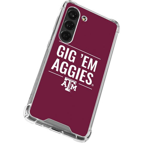 Texas A&M University Gig Em Aggies Galaxy S23 Clear Case