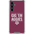 Texas A&M University Gig Em Aggies Galaxy S23 FE Clear Case