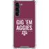 Texas A&M University Gig Em Aggies Galaxy S23 Plus Clear Case