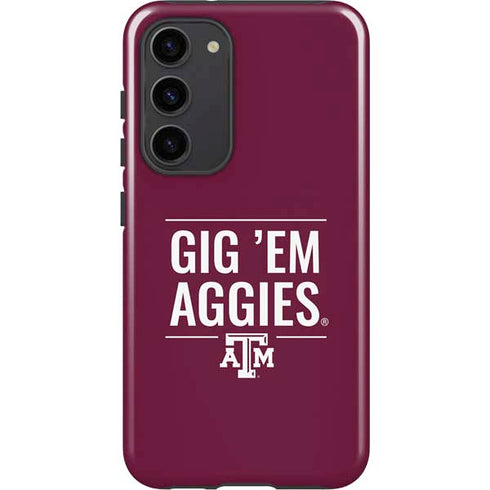 Texas A&M University Gig Em Aggies Galaxy S23 Plus Pro Case