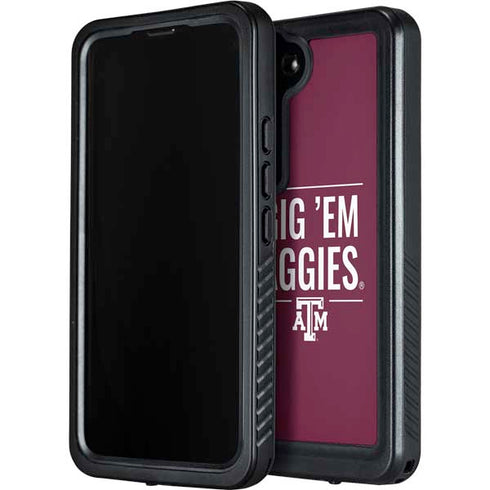 Texas A&M University Gig Em Aggies Galaxy S23 Plus Waterproof Case