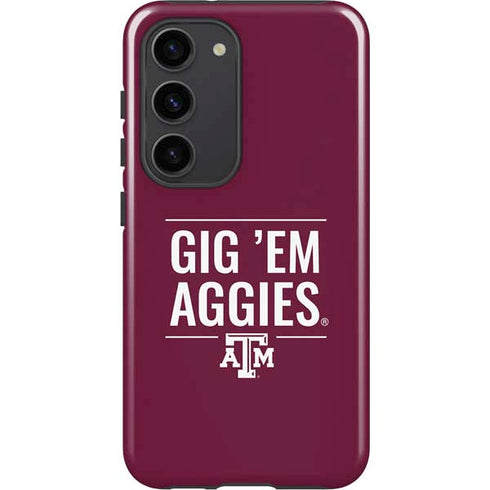 Texas A&M University Gig Em Aggies Galaxy S23 Pro Case