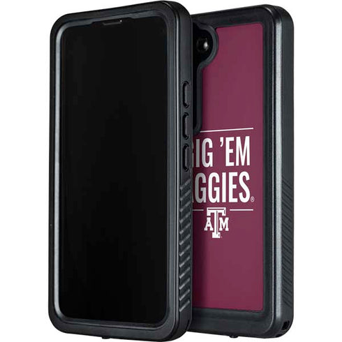 Texas A&M University Gig Em Aggies Galaxy S23 Waterproof Case