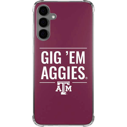 Texas A&M University Gig Em Aggies Galaxy S24 Plus Clear Case