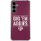 Texas A&M University Gig Em Aggies Galaxy S24 Plus Clear Case