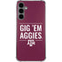 Texas A&M University Gig Em Aggies Galaxy S24 Plus Clear Case